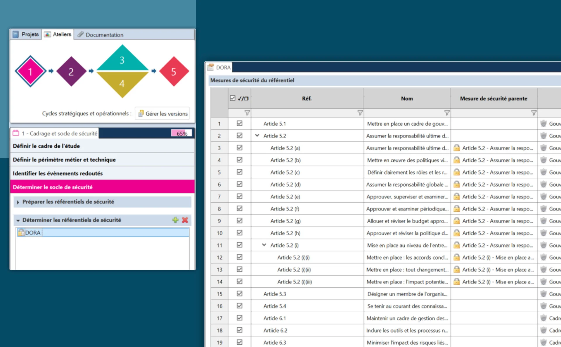 DORA dans Agile Risk manager